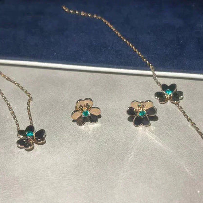 [Everoly JW]FRIVOLE  FLOWER MALACHITE EARRINGS