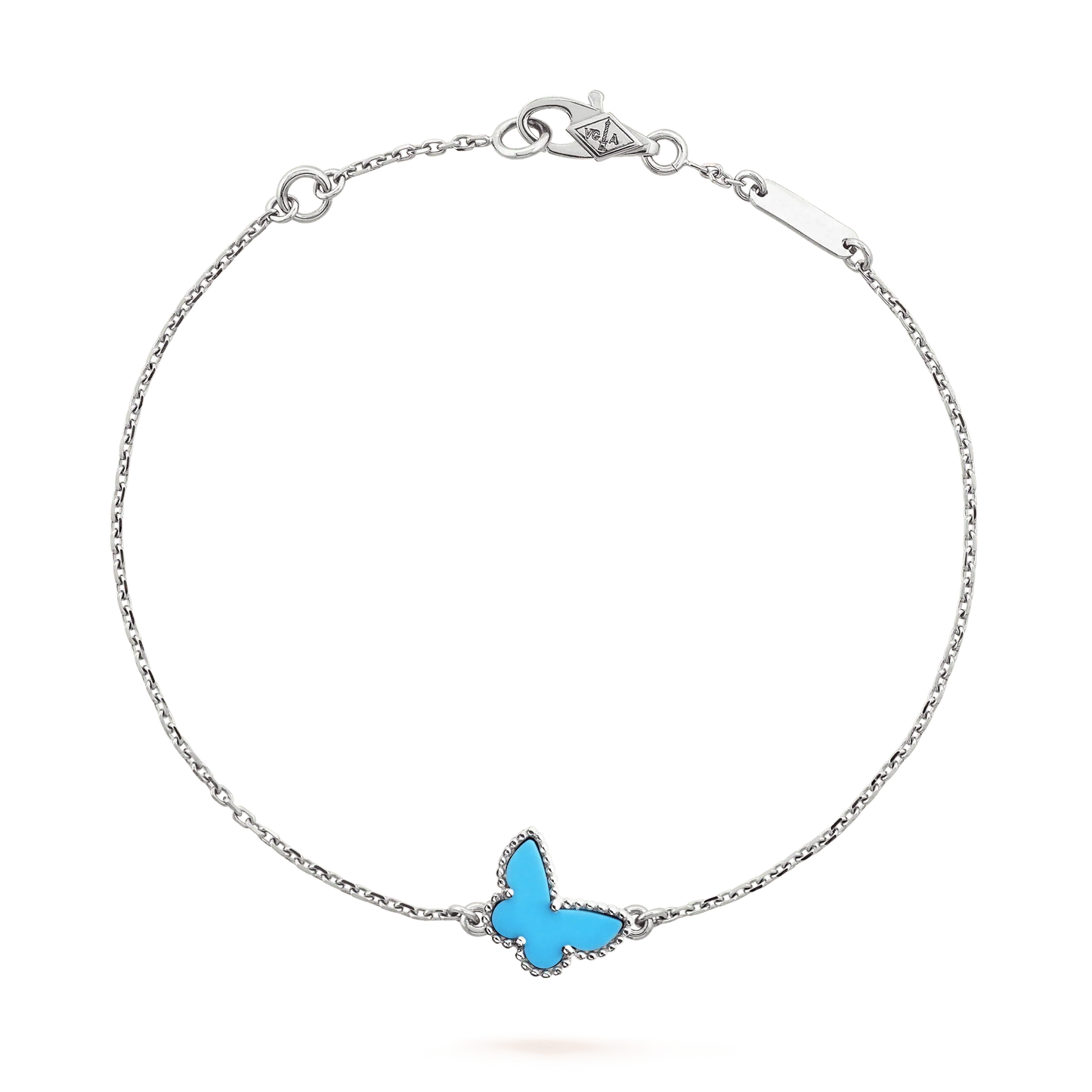 [Everoly JW]BUTTERFLY TURQUOISE BUTTERFLY BRACELET SILVER