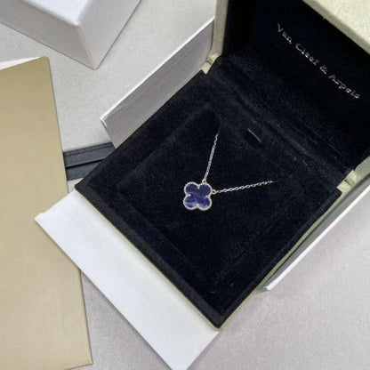 [Everoly JW]CLOVER 15MM PIETERSITE NECKLACE SILVER