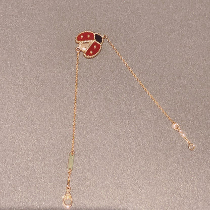 [Everoly JW]LUCKY SPRING 1 MOTIF PINK GOLD BRACELET