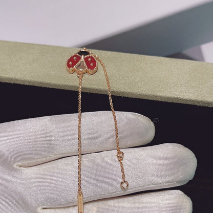 [Everoly JW]LUCKY SPRING 1 MOTIF PINK GOLD BRACELET