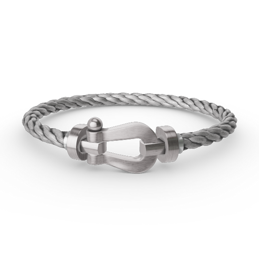 [Everoly JW]FORCE LARGE HORSESHOE NO DIAMOND BRACELET SILVER