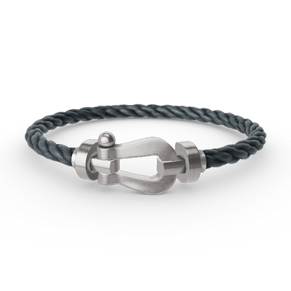 [Everoly JW]FORCE LARGE HORSESHOE NO DIAMOND BRACELET SILVER